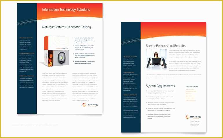 Microsoft Word Brochure Template Free Download Of Free Datasheet Template Download Word & Publisher Templates