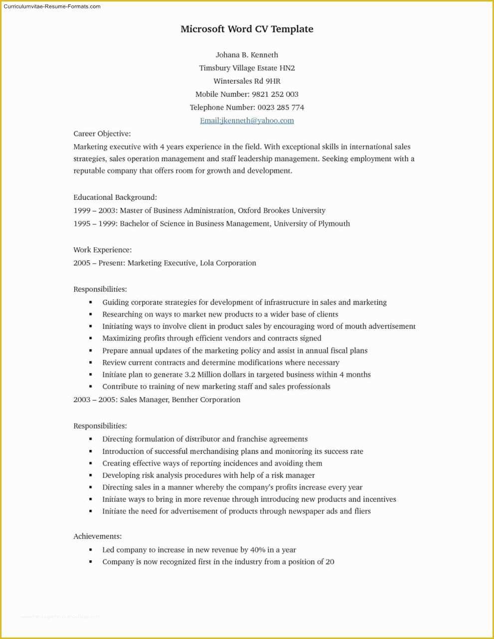 Microsoft Word Free Templates for Resumes Of Best Resume Template Microsoft Word Free Samples