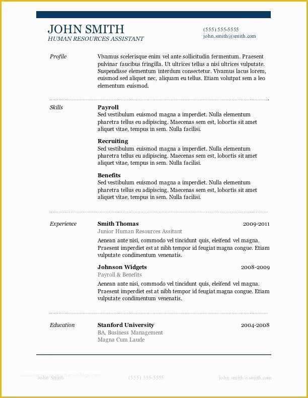 Microsoft Word Free Templates for Resumes Of Free Microsoft Word Resume Templates Beepmunk