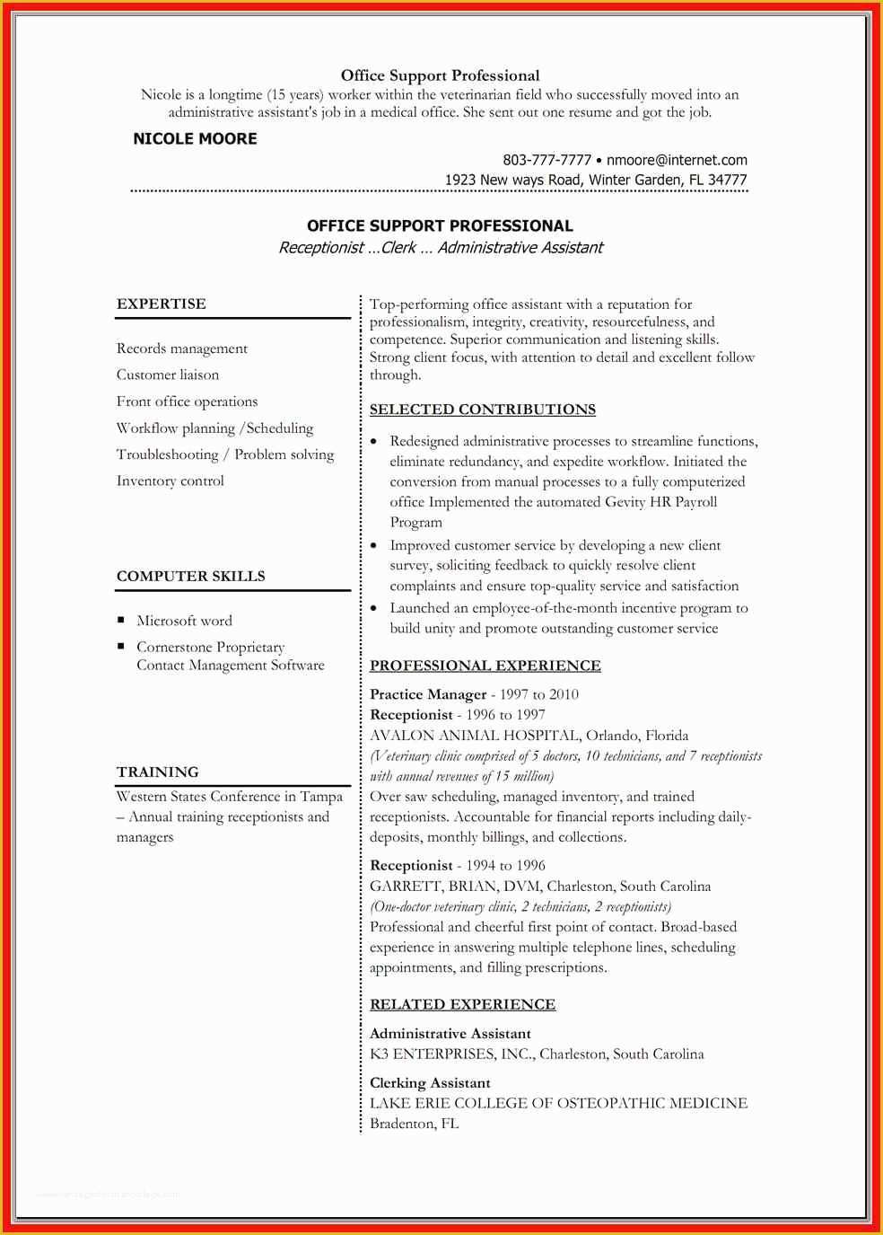 Microsoft Word Free Templates for Resumes Of Resume Word Doc Template