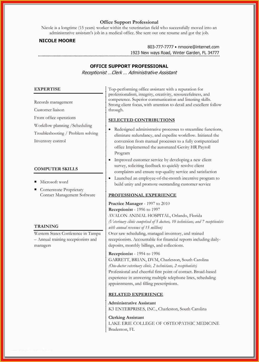 resume template microsoft word free download