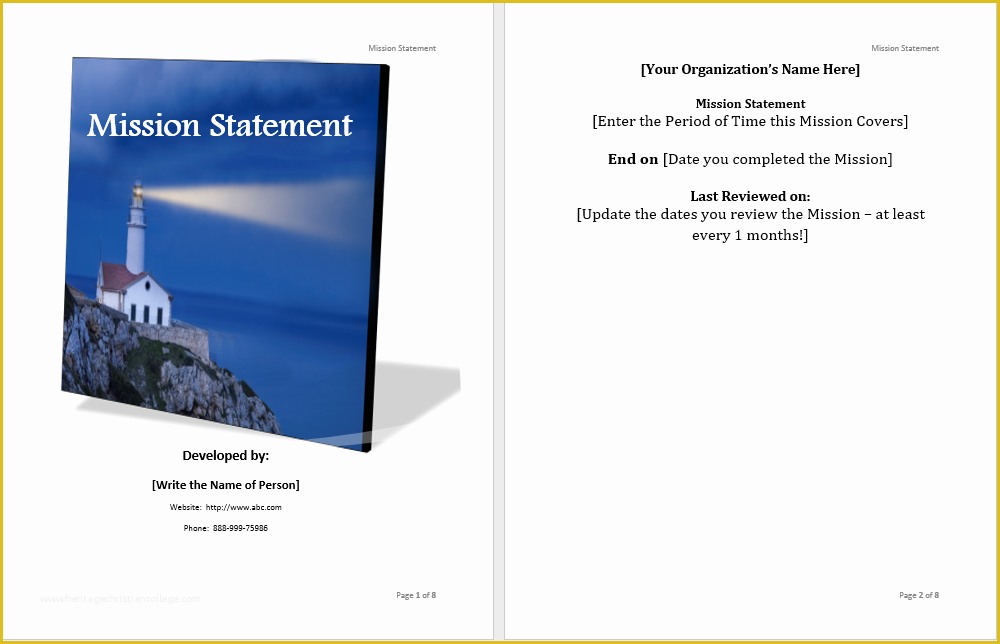 Mission Statement Template Free Of Mission Statement Template Microsoft Word Templates
