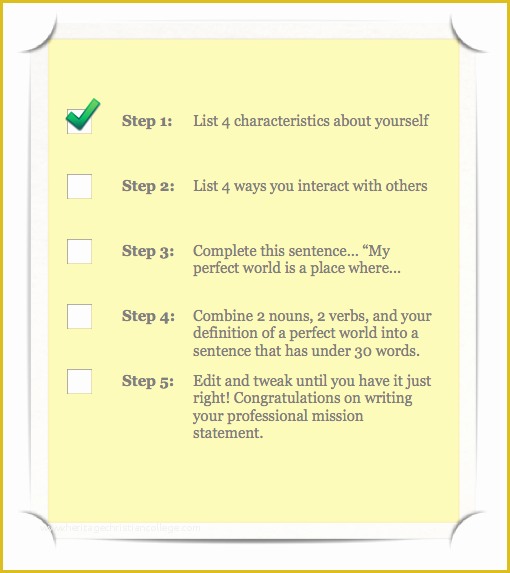 Mission Statement Template Free Of Sample Personal Mission Statement Template Best Template
