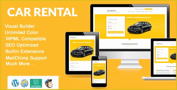 Modeling Website Templates Free Download Of Car Rental Wordpress theme Landing Page by Xpeedstudio
