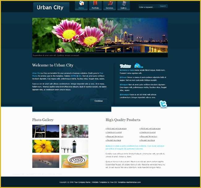 Modeling Website Templates Free Download Of Urban Landscape Div Css Page Templates – Over Millions