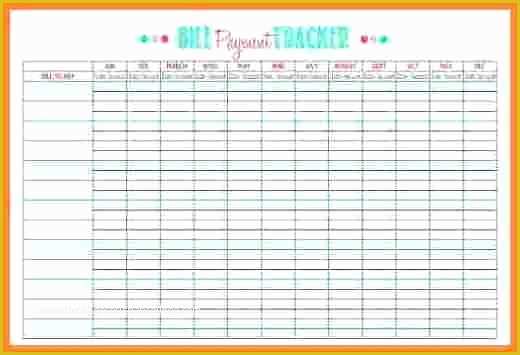 Monthly Bill Spreadsheet Template Free Of Bill Tracker Spreadsheet New Bill Pay Tracker Spreadsheet