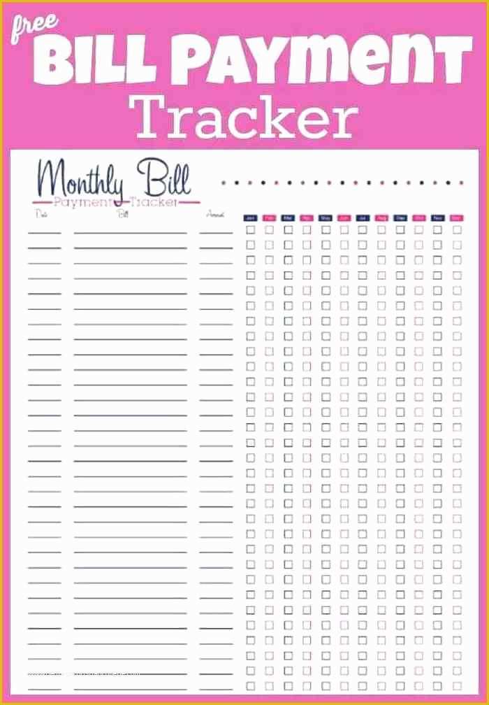 Monthly Bill Spreadsheet Template Free Of Monthly Bills Template