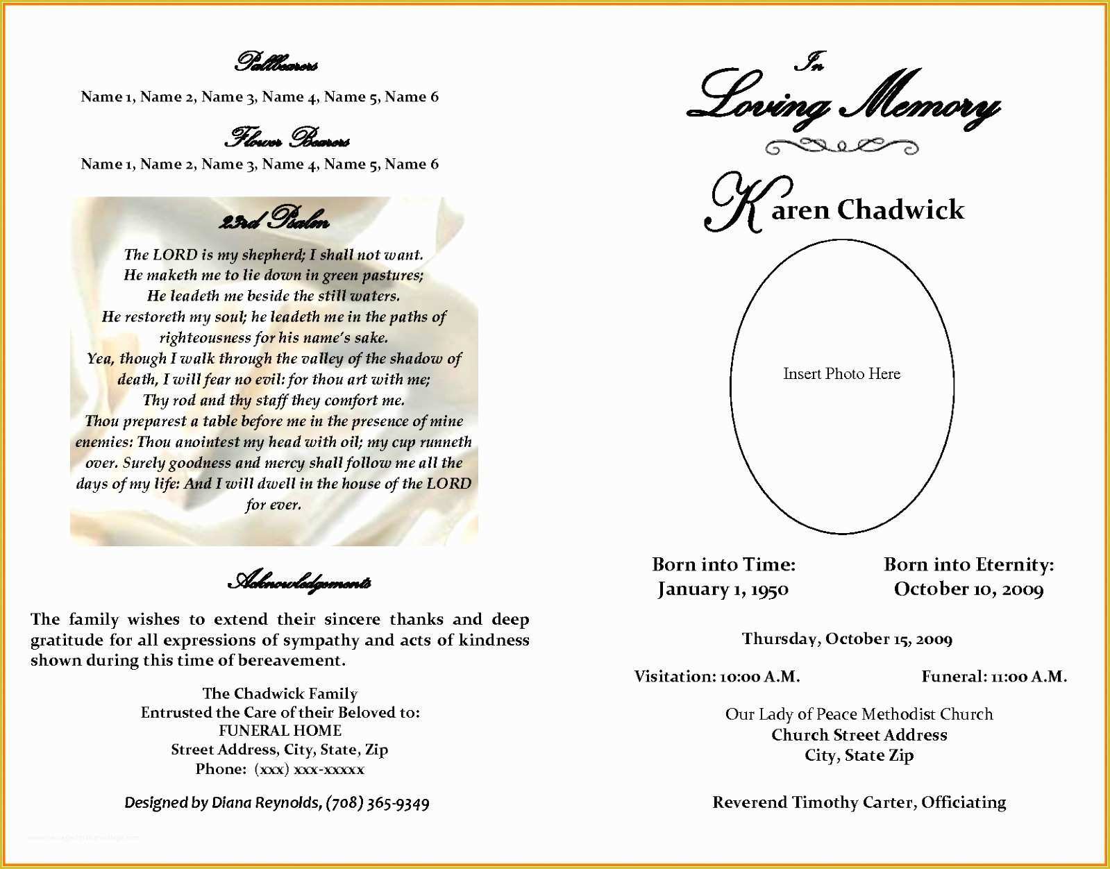 Ms Word Templates Free Of 10 Obituary Template Microsoft Word Free Download Teupt