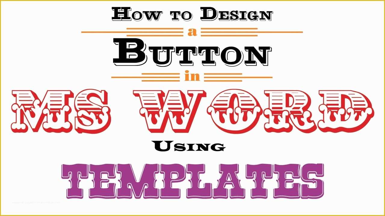 Ms Word Templates Free Of How To Design A Button In Ms Word Using ms-word-templates-free-of-how-to-design-a-button-in-ms-word-using