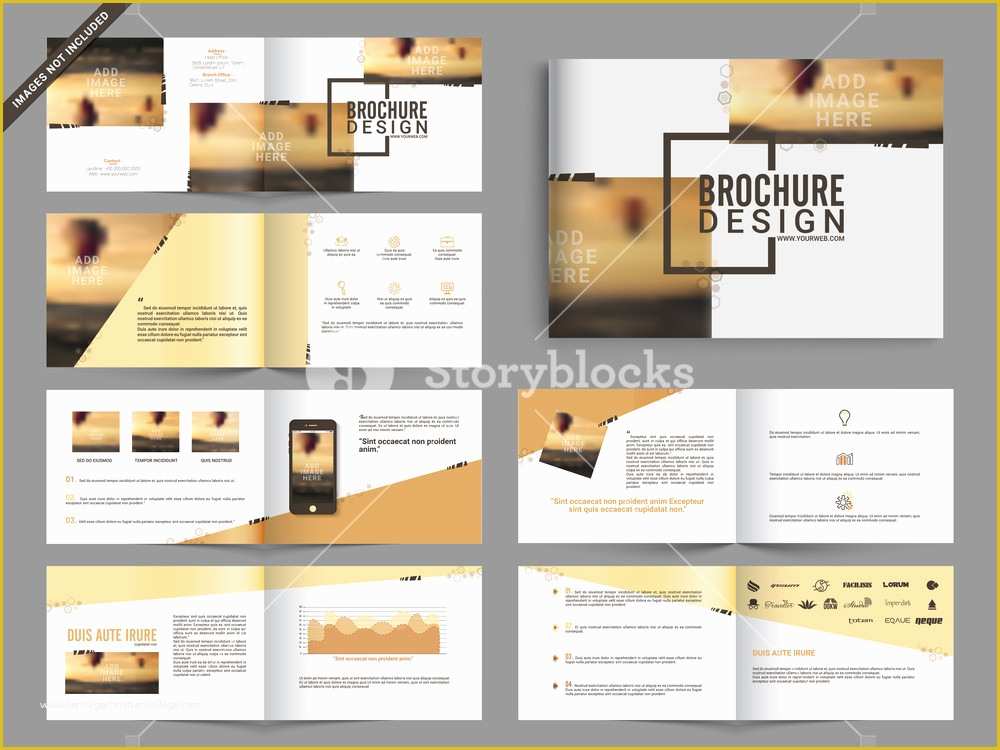 Multi Page Brochure Template Free Of Multipage Brochure Leaflet Design Pack Royalty Free