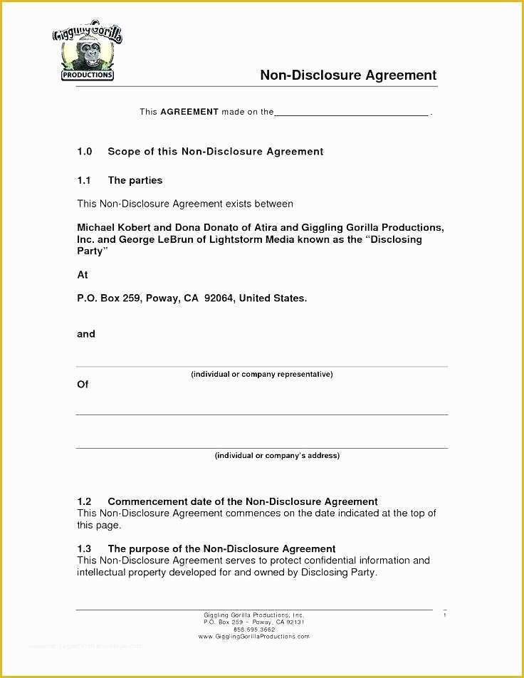 Nda Template Free Word Of Non Disclosure Agreement Template south Employee Nda