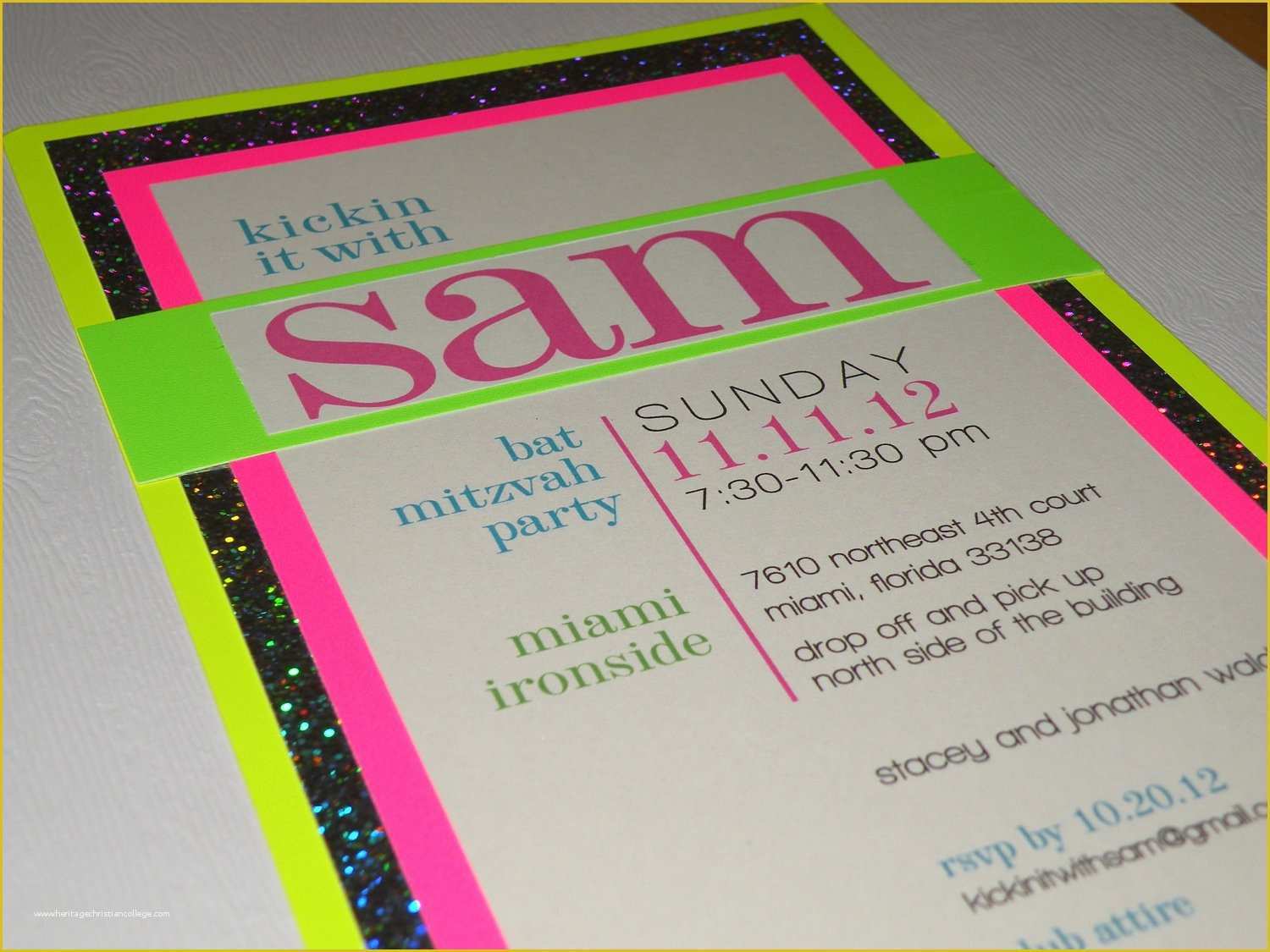 Neon Party Invitations Templates Free Of Glow Party Invitations