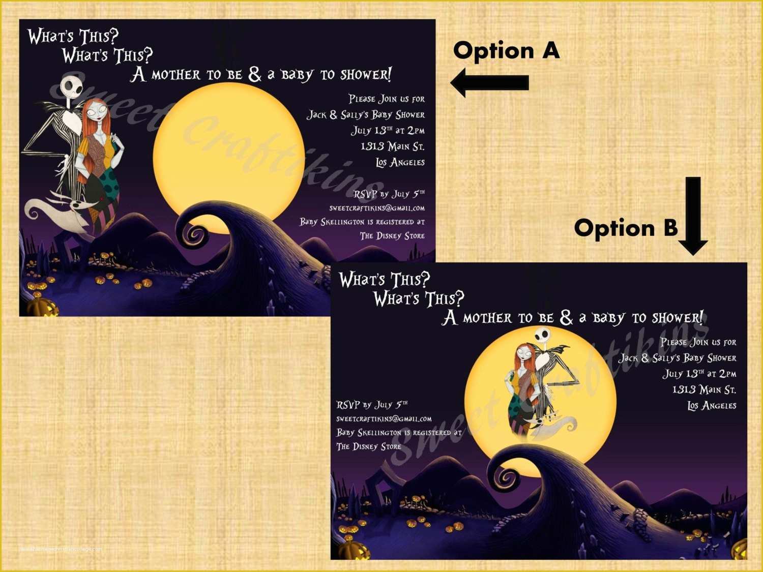 Nightmare before Christmas Invitations Templates Free Of Nightmare before Christmas Birthday Invitations