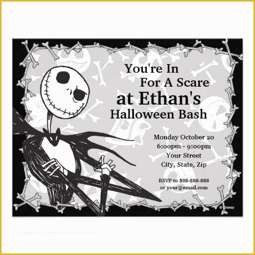 Nightmare before Christmas Invitations Templates Free Of Nightmare before Christmas Halloween Party 4 25x5 5 Paper