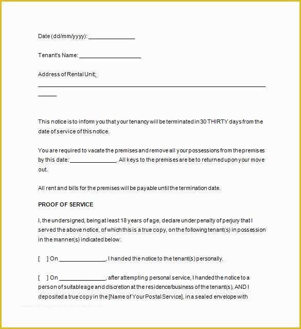Notice to Vacate Template Free Of Notice Templates 104 Free Word Pdf format Download
