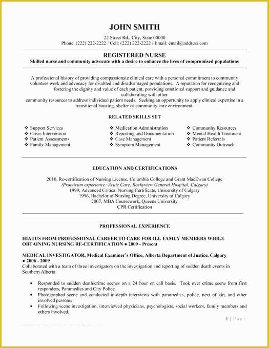 Nurse Resume Template Free Download Of Here to Download This Registered Nurse Resume