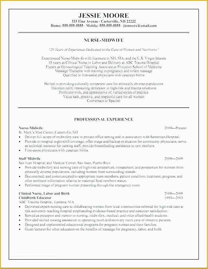 Nurse Resume Template Free Download Of Nursing Resume Template Free G Resume Template Free