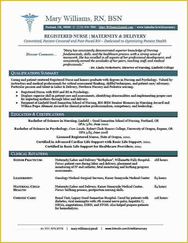 Nurse Resume Template Free Download Of Sample New Rn Resume