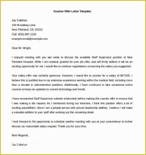 Offer Of Employment Letter Template Free Of 70 Fer Letter Templates Pdf Doc