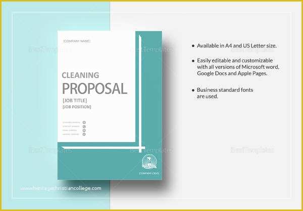 Office Cleaning Proposal Template Free Of 13 Cleaning Proposal Templates – Pdf Word Apple Pages