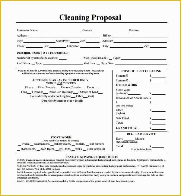 Office Cleaning Proposal Template Free Of 13 Cleaning Proposal Templates – Pdf Word Apple Pages