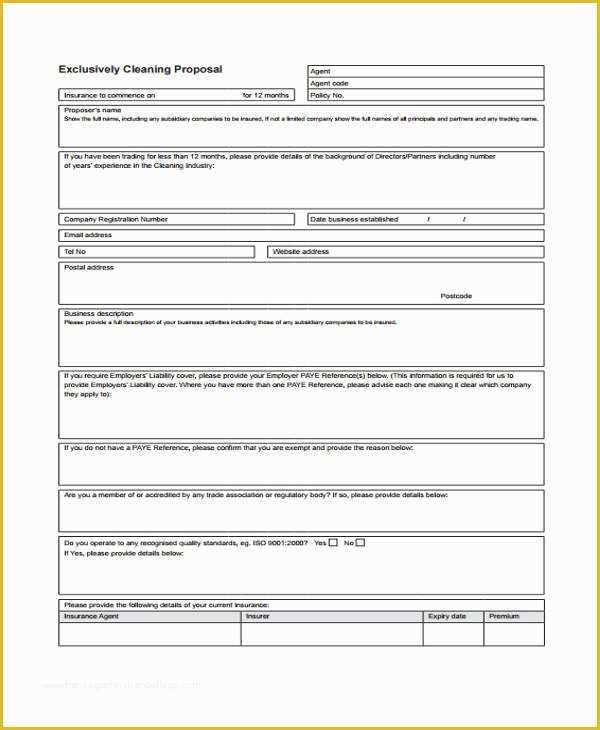 Office Cleaning Proposal Template Free Of 7 Cleaning Service Proposal Templates Free Sample