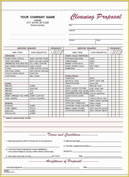 Office Cleaning Proposal Template Free Of 9 Free Sample Cleaning Quotation Templates Printable Samples