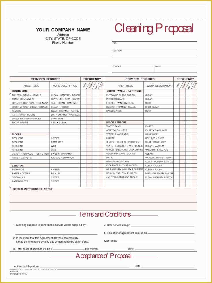 Office Cleaning Proposal Template Free Of Janitorial Cleaning Proposal Templates