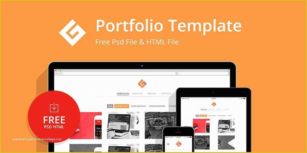 One Page Portfolio Template Free Download Of Free Portfolio Website Templates Psd Css Author