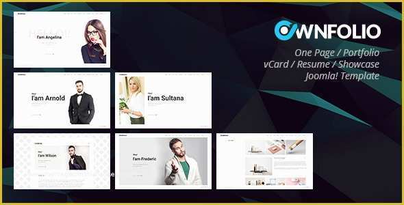 One Page Portfolio Template Free Download Of Ownfolio – E Page Personal Portfolio Vcard Resume