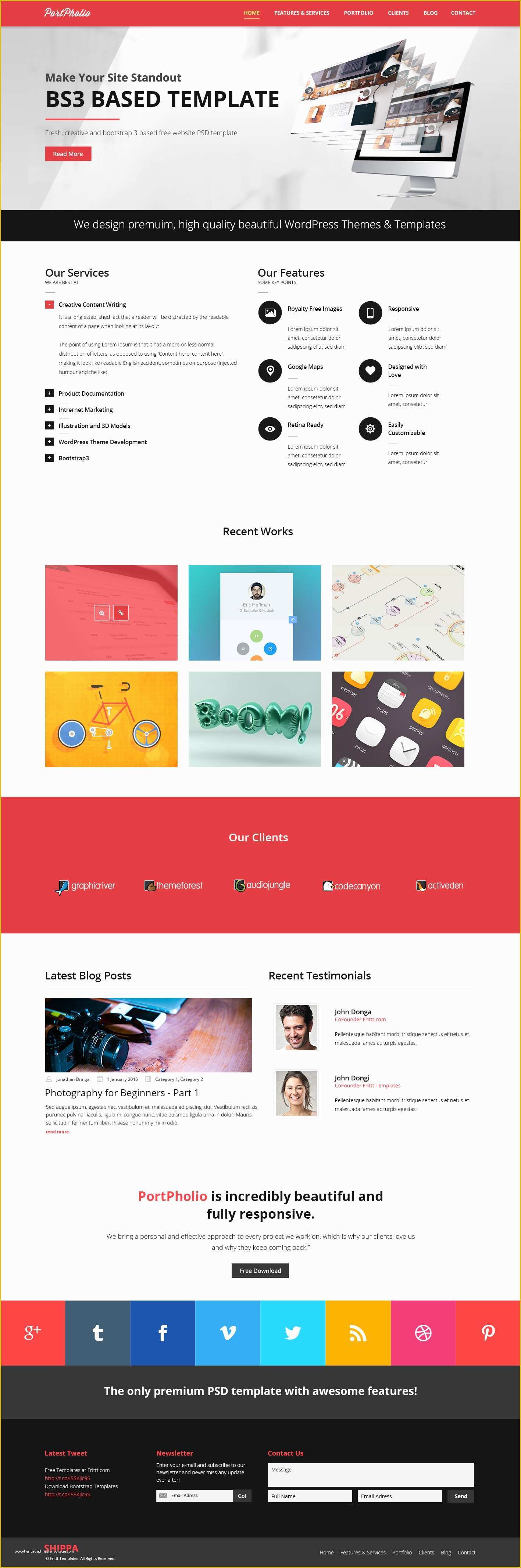One Page Portfolio Template Free Download Of Portpholio is A Free Portfolio Psd Website Template