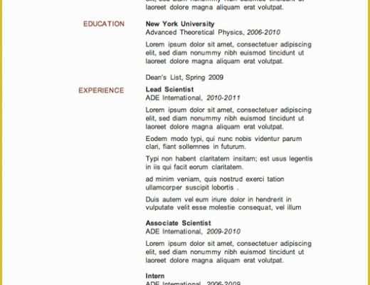 Online Cv Templates Free Download Of 12 Resume Templates for Microsoft Word Free Download