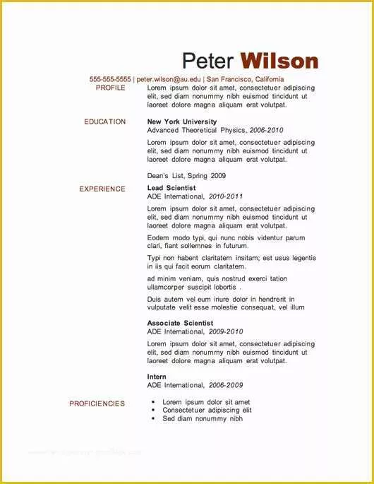 Online Cv Templates Free Download Of 12 Resume Templates for Microsoft Word Free Download