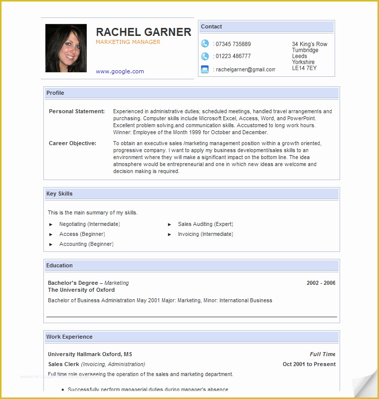 Online Cv Templates Free Download Of Curriculum Vitae Template Free Download south Africa Free