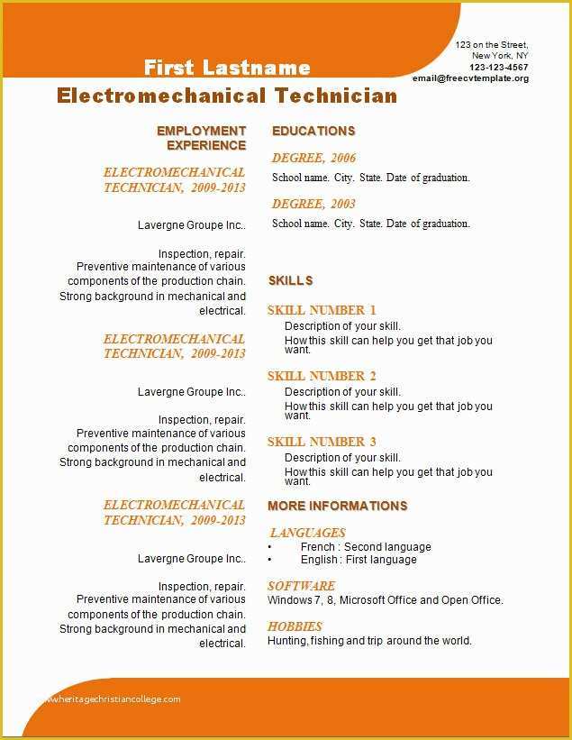 Online Cv Templates Free Download Of Cv Templates Download Free