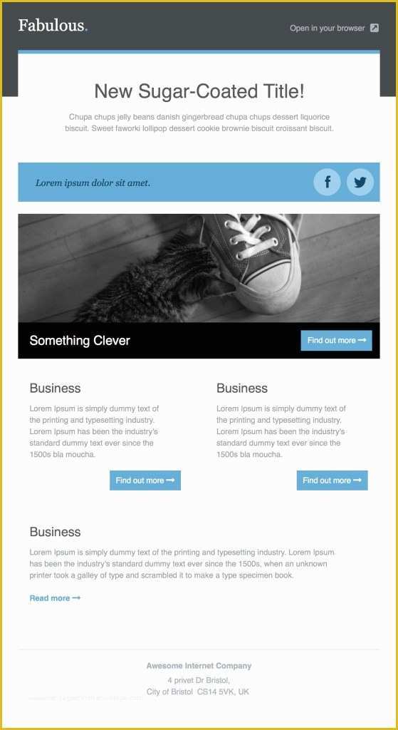 Online Newsletter Templates Free Of 36 Best Email Newsletter Templates Free Psd &amp; HTML