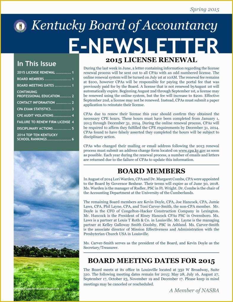 Online Newsletter Templates Free Of 9 Basic Newsletter Templates Free Word Pdf format