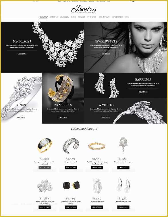 Online Shopping Templates Free Download In PHP Of 18 Jewelry Bootstrap themes & Templates