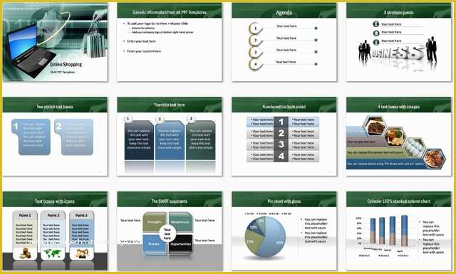 Online Shopping Templates Free Download In PHP Of Powerpoint Line Shopping Template