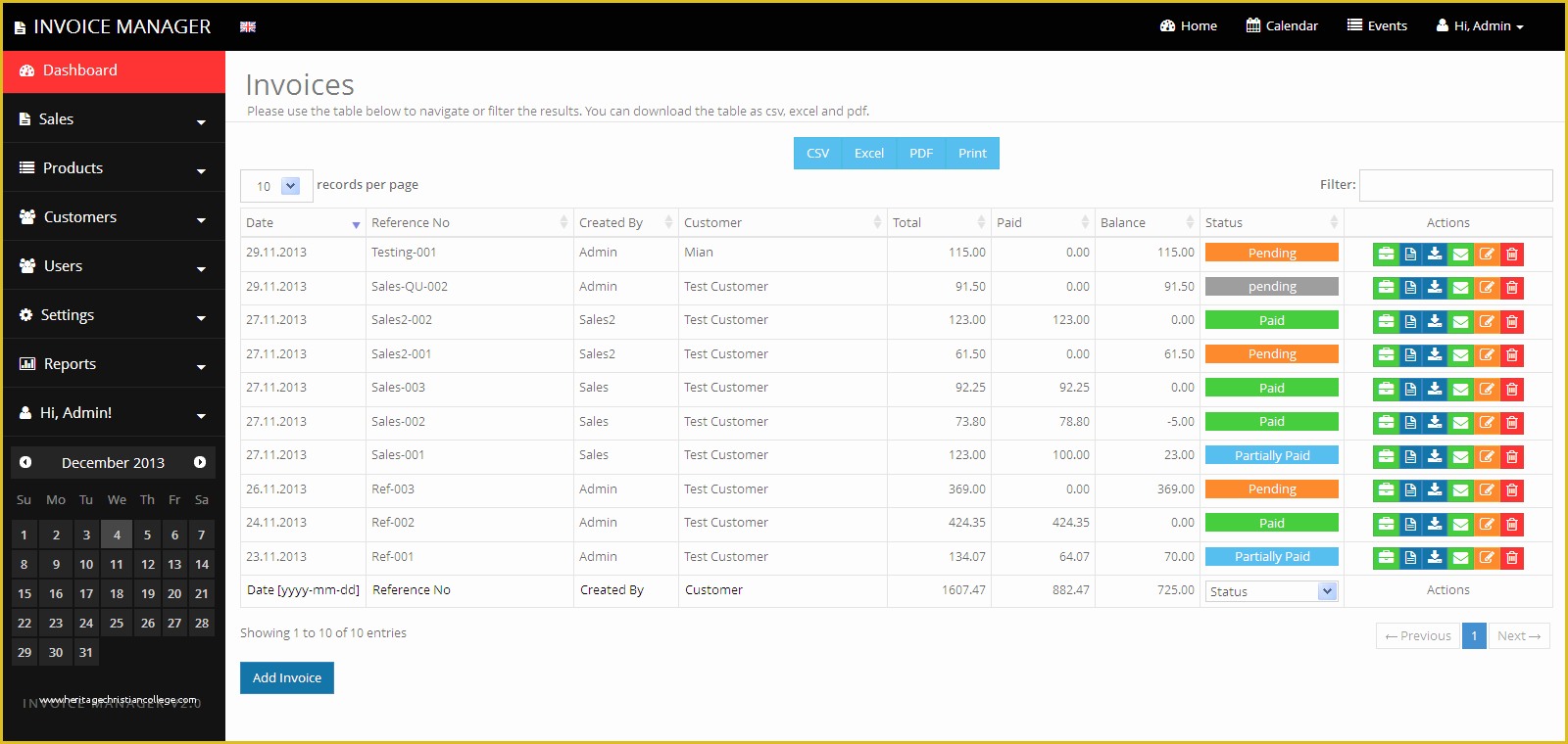 Online Shopping Templates Free Download In PHP Of Simple Invoice Manager Invoicing Made Easy by Tecdiary