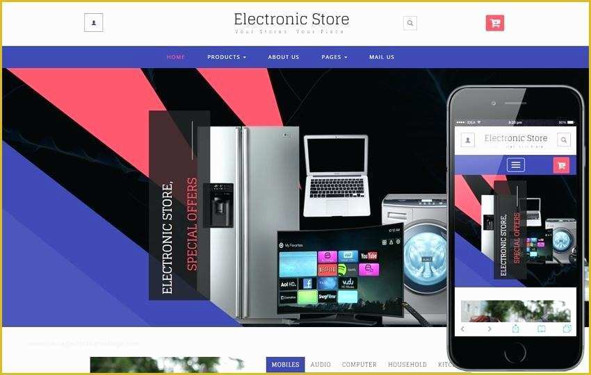 Online Shopping Website Templates Free Download Of Electronic Store A Line Shopping Category Bootstrap