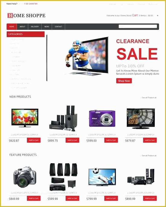 Online Shopping Website Templates Free Download Of Free Home Shoppe Line Shopping Cart Mobile Website