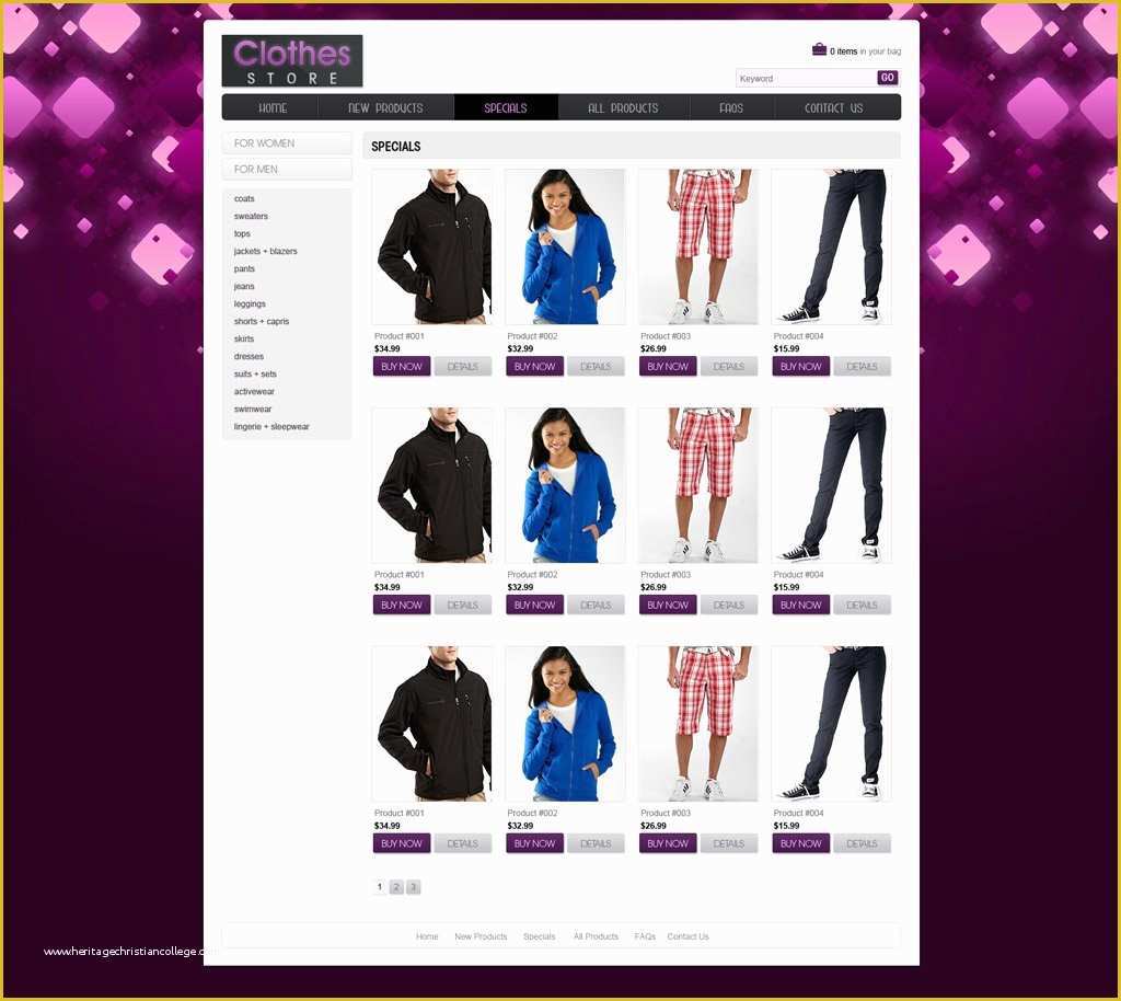 Online Shopping Website Templates Free Download Of Shopping Website Template