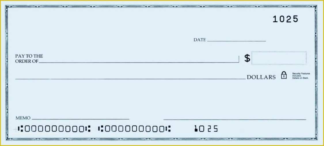 Oversized Check Template Free Of Blank Check – Other Voices – Medium