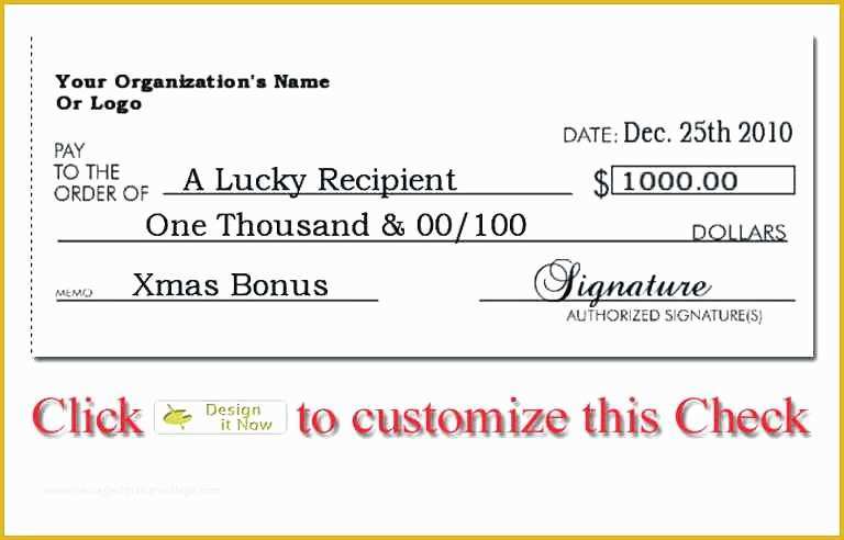 Oversized Check Template Free Of Checks for Presentations Template