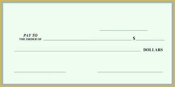 Oversized Check Template Free Of Free Editable Cheque Template Elegant Editable Blank Check