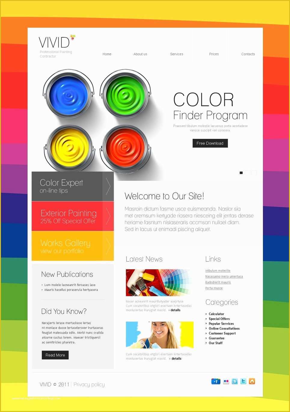 Painting Company Website Templates Free Download Of Painting Pany Website Template Web Design Templates