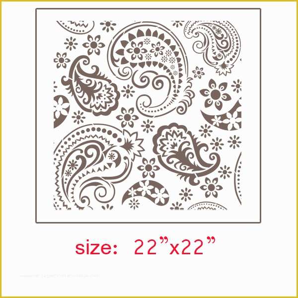 Paisley Stencil Templates Free Of 5 Best Of Printable Paisley Stencil Designs Free