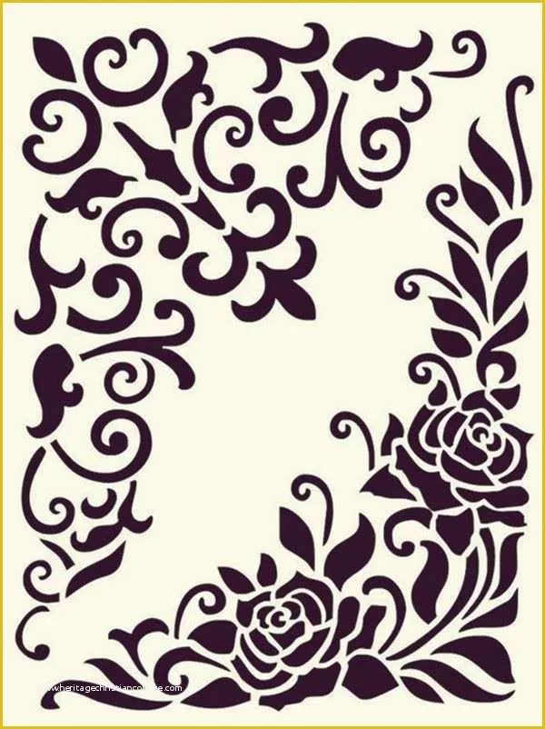 Paisley Stencil Templates Free Of Paisley Stencil Printable Clipart Best