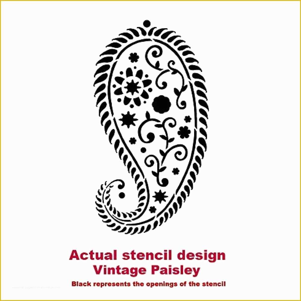 Paisley Stencil Templates Free Of Paisley Stencils Reusable Wall Stencils for Diy Decor